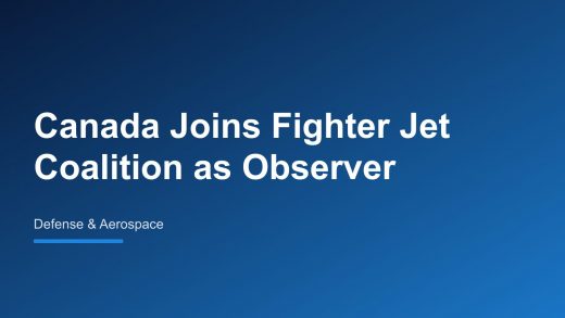 Canada joins UK-Japan-Italy fighter jet program as observer, signaling opening to broader coalition